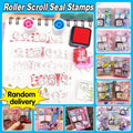 Roller Stamp Set for Scrapbooking and Kids Crafts, 5 Pieces