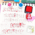 Roller Stamp Set for Scrapbooking and Kids Crafts, 5 Pieces - view 3