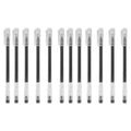 Rollerball Gel Pens, 0.5 mm Fine Point, Pack of 12 - Black