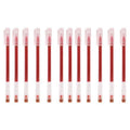 Rollerball Gel Pens, 0.5 mm Fine Point, Pack of 12 - Red