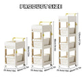 Rolling Storage Trolley Cart with Wheels - 2 Layer, 56 cm High - view 4