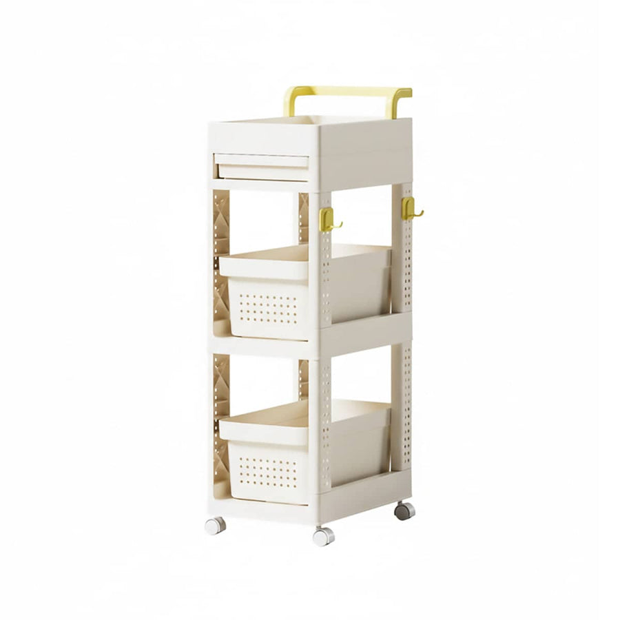 Rolling Storage Trolley Cart with Wheels - 3 Layer, 88 cm High