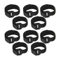 Rooster Anti-Crow Collars, Adjustable Nylon, Pack of 10 - Black