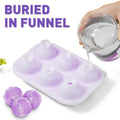 Rose Ice Cube Tray Silicone Mould with Lid - Black - view 6
