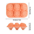 Rose Ice Cube Tray Silicone Mould with Lid - Purple - view 4