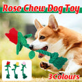 Rose Plush Dog Toy with Durable Cotton Rope and Sound Paper - Yellow - view 2