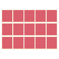 Rose Red Adhesive Round Sticker Dots, 13 mm - 132 Dots per Sheet, 15 Sheets