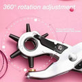 Rotary Leather Hole Punch Plier with 6 Punch Sizes (2 to 4.5 mm) - view 5