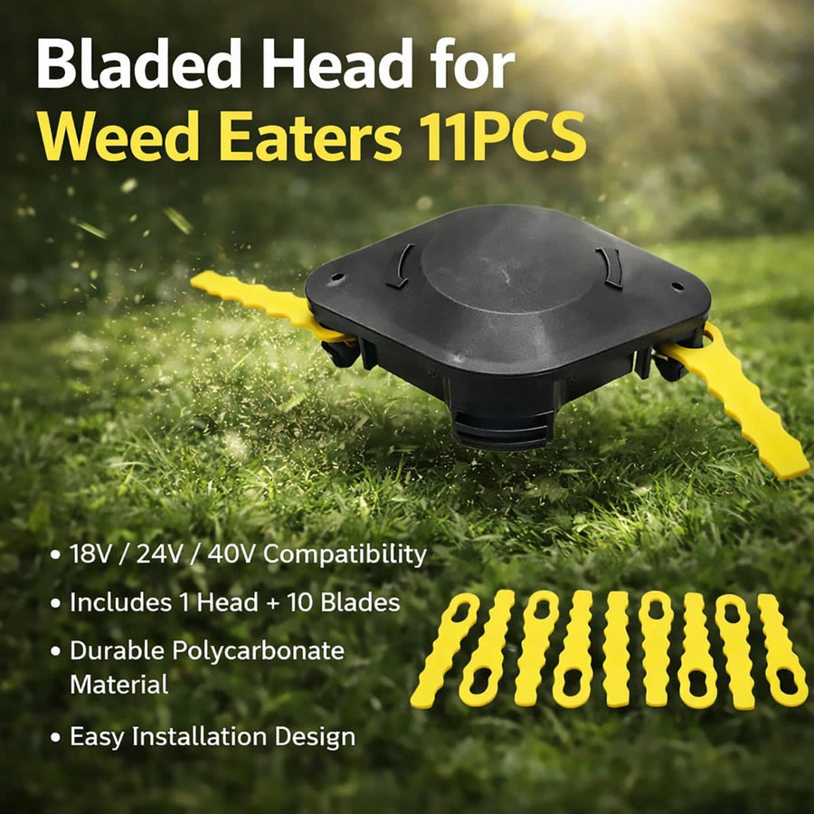 Rotary Trimmer Head Replacement Blades Kit 11 Piece for Weed Eaters