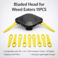Rotary Trimmer Head Replacement Blades Kit 11 Piece for Weed Eaters - view 4