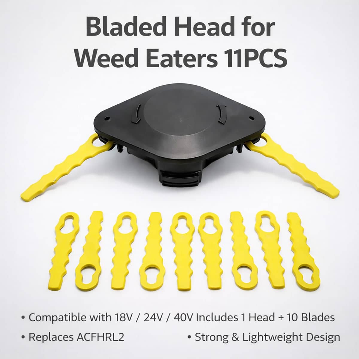 Rotary Trimmer Head Replacement Blades Kit 11 Piece for Weed Eaters - view 4