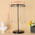 Rotatable Iron Necklace Rack Jewellery Display Stand with 24 Hooks - view 3
