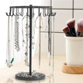Rotatable Iron Necklace Rack Jewellery Display Stand with 24 Hooks - view 5