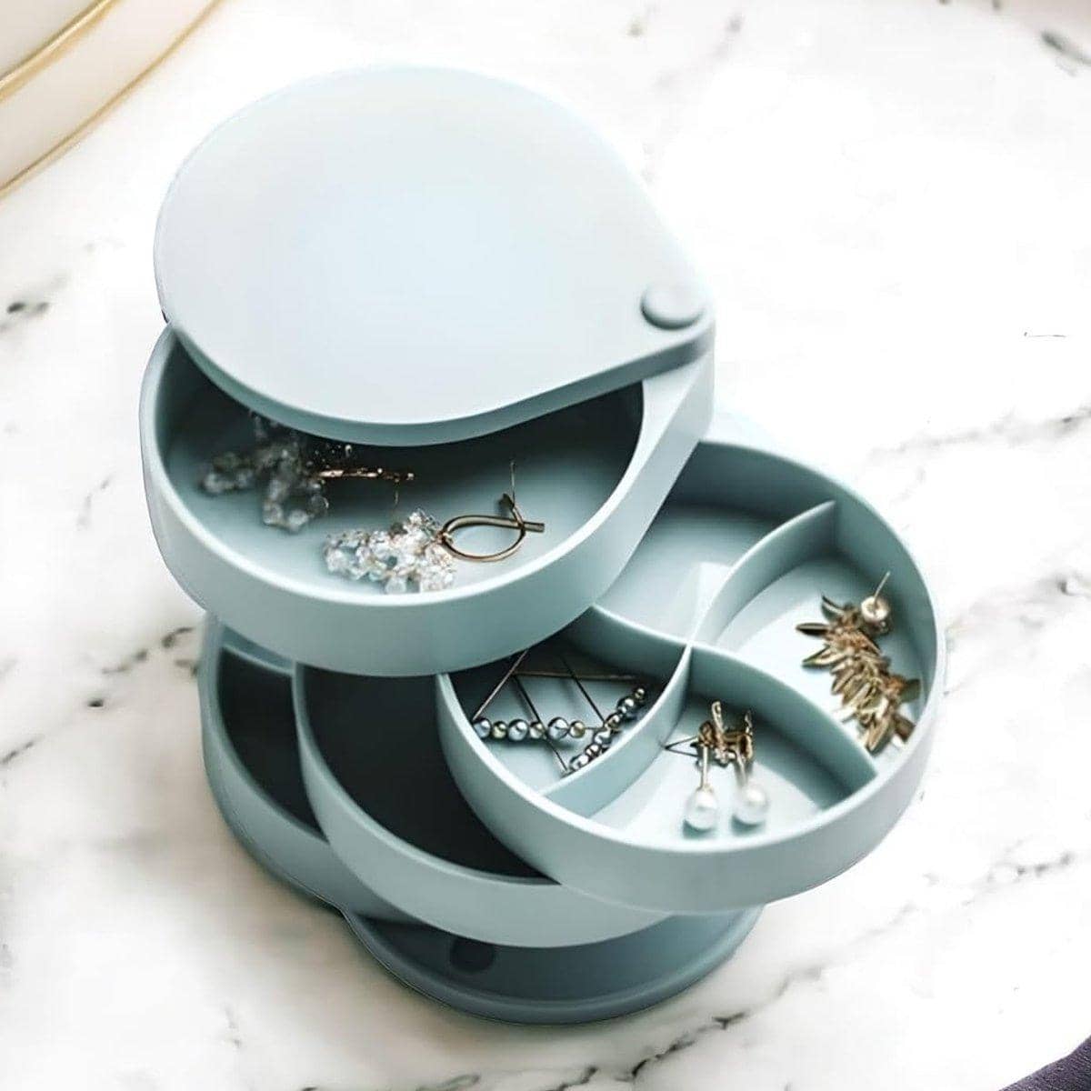 Rotating 4 Layer Jewellery Storage Box Organiser - view 5