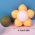 Rotating Catnip Ball Cat Toy, Pack of 2 - Orange - view 4