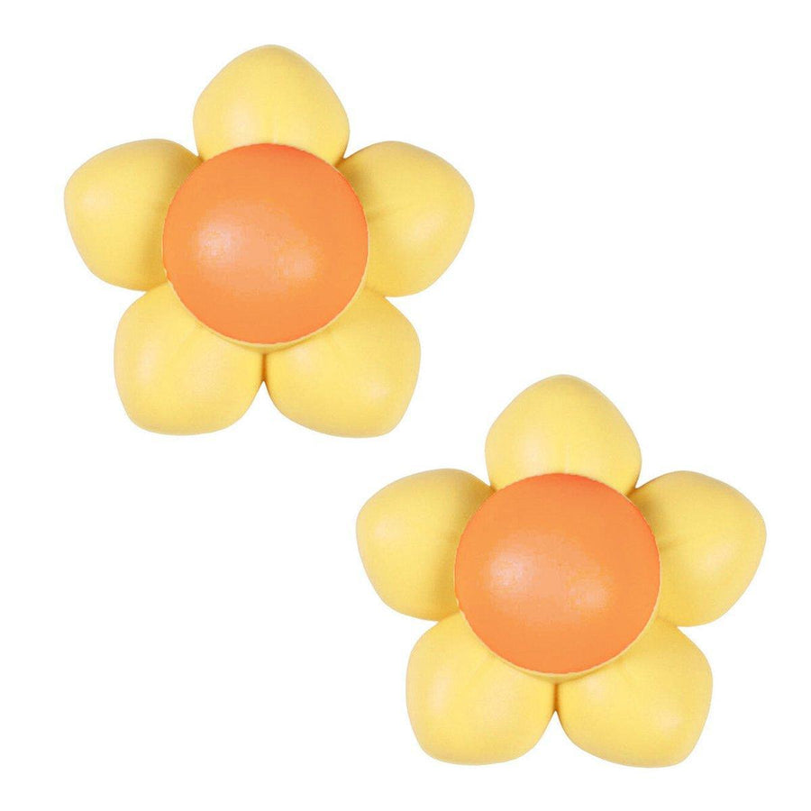 Rotating Catnip Ball Cat Toy, Pack of 2 - Yellow