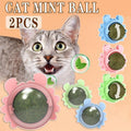 Rotating Catnip Mint Ball Cat Toy, Pack of 2 - Blue - view 2