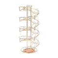 Rotating Coffee Capsule Rack, 360 Degree Spiral Pod Holder - Gold