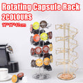 Rotating Coffee Capsule Rack, 360 Degree Spiral Pod Holder - Gold - view 2