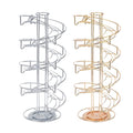 Rotating Coffee Capsule Rack, 360 Degree Spiral Pod Holder - Gold - view 3
