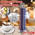 Rotating Coffee Pod Holder for Nespresso Classic Capsules, 40-Pod Capacity