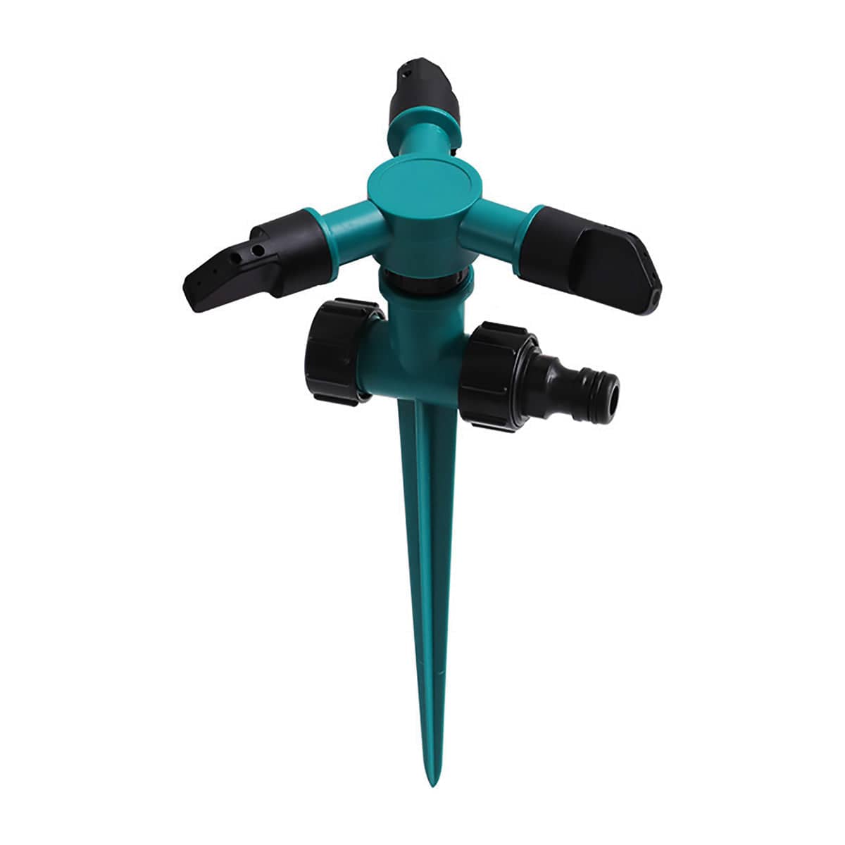 Rotating Garden Sprinkler with Spike Base - Three Arms