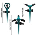 Rotating Garden Sprinkler with Spike Base - Three Arms - view 4