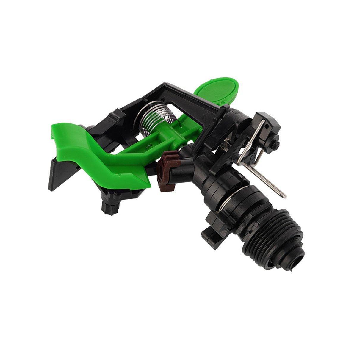 Rotating Lawn Sprinkler, Adjustable Rocker Arm - Green, 6 Points