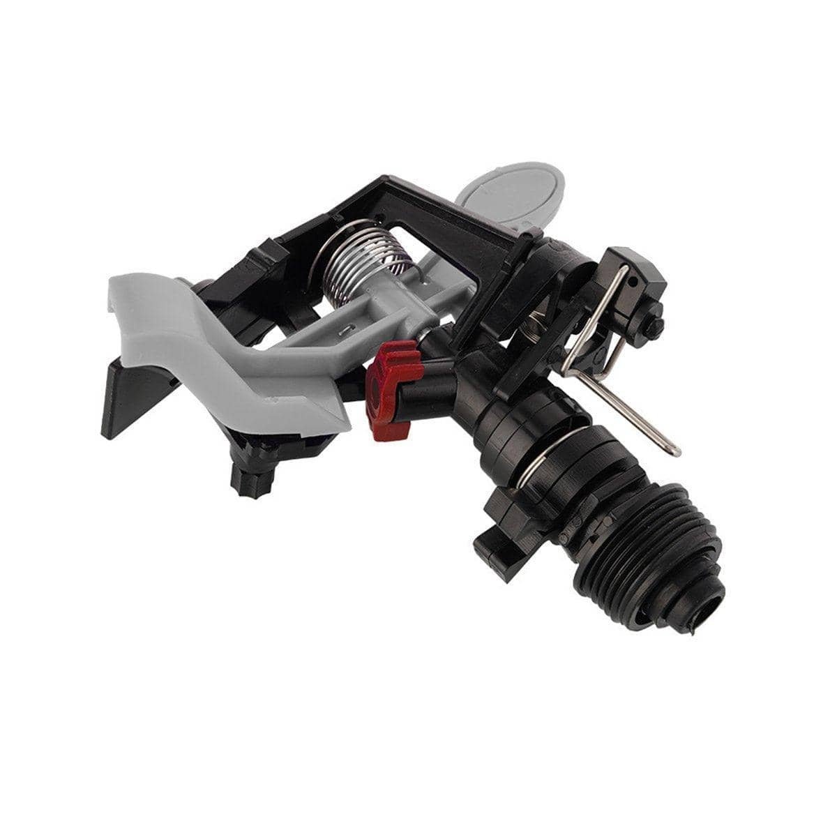 Rotating Lawn Sprinkler, Adjustable Rocker Arm - Grey, 6 Points