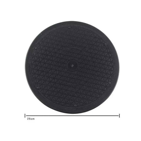 Rotating Lazy Susan Turntable Stand, Heavy Duty - 25 cm, Black