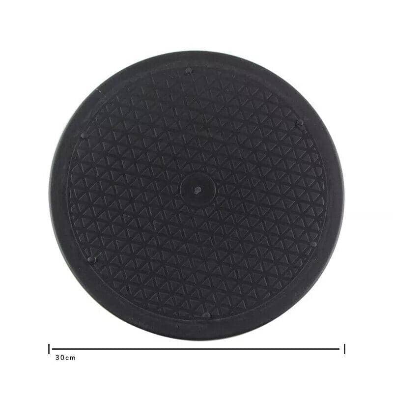 Rotating Lazy Susan Turntable Stand, Heavy Duty - 30 cm, Black
