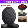 Rotating Lazy Susan Turntable Stand, Heavy Duty - 30 cm, Black - view 2