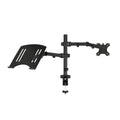 Rotating Monitor Arm with Laptop Stand - Desk Clamp, 15-32 Inch (38-81 cm) - view 2