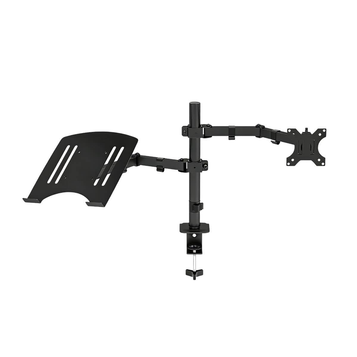 Rotating Monitor Arm with Laptop Stand - Desk Clamp, 15-32 Inch (38-81 cm) - view 2