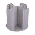Rotating Paper Cup Holder Organiser with 4 Compartments - Grey