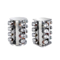 Rotating Spice Rack with Glass Jars, 360 Degree Swivel - Round - view 3