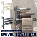 Rotating Towel Rack with 3 Swivel Bars - Grey - view 2