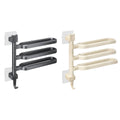 Rotating Towel Rack with 3 Swivel Bars - Grey - view 3