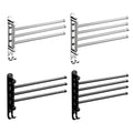 Rotating Towel Rack in Stainless Steel - Black, 3 Rods - view 3