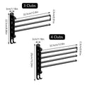 Rotating Towel Rack in Stainless Steel - Black, 3 Rods - view 4