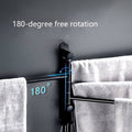 Rotating Towel Rack in Stainless Steel - Black, 3 Rods - view 5