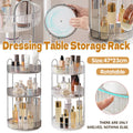Rotating Vanity Storage Rack 360 Degree Cosmetic Organiser for Makeup and Beauty - White - view 2