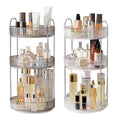 Rotating Vanity Storage Rack 360 Degree Cosmetic Organiser for Makeup and Beauty - White - view 3