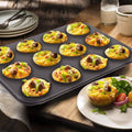 Round 12 Cup Cake Mould Baking Pan Set of 2 for Muffins and Mini Cakes - view 4