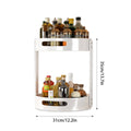 Round 2 Tier Rotating Seasoning Storage Rack Kitchen Condiment Organiser - view 3