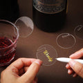 Round Acrylic Drink Markers for Wine Glasses, 30 Pack - Clear - view 4