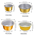 Round Aluminium Foil Containers with Plastic Lids, Pack of 50 - 1250 ml - view 5
