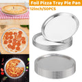 Round Aluminium Foil Pizza Trays 31 cm (12.2 Inch), Pack of 50 for Baking and Catering