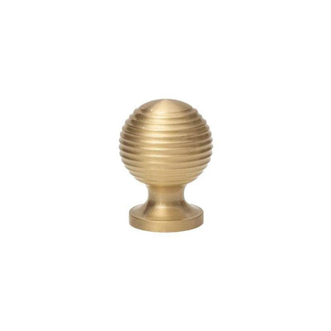 Round Ball Cabinet Handle Single Hole Modern Pull, Gold - 28mm