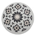 Round Bohemian Placemats, 38 cm, Pack of 4 - Black